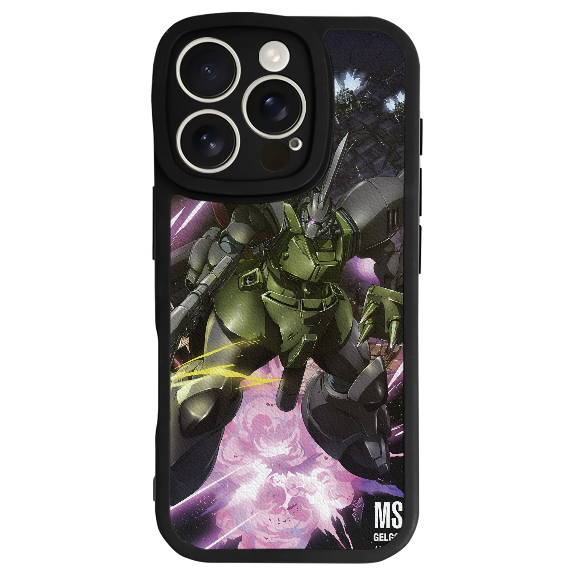 （画像用） 機動戦士ガンダム Mobile Suit Gundam 【iPhone 16シリーズ対応】シリコンスマホケース（レザー調） 材質：シリコン